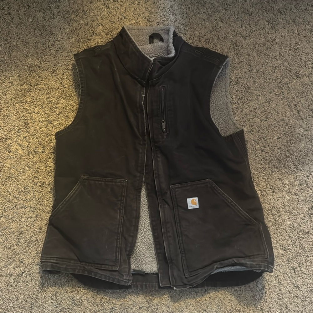 Brown carhartt vest
